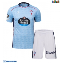 Camisa de Futebol Celta Vigo Equipamento Principal Infantil 2025-26 Manga Curta (+ Calças curtas)